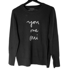 Banana Republic - Italian Merino Sweater Crew Neck Sweater Black Size S